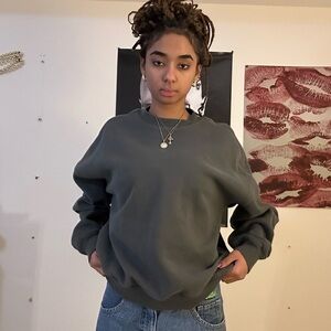 Hollister Charcoal Crewneck Pullover